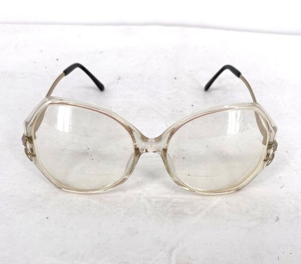 Vintage Marchon Marcolin Stephanie Pink Butterfly Eyeglass Frames Clear Oversize